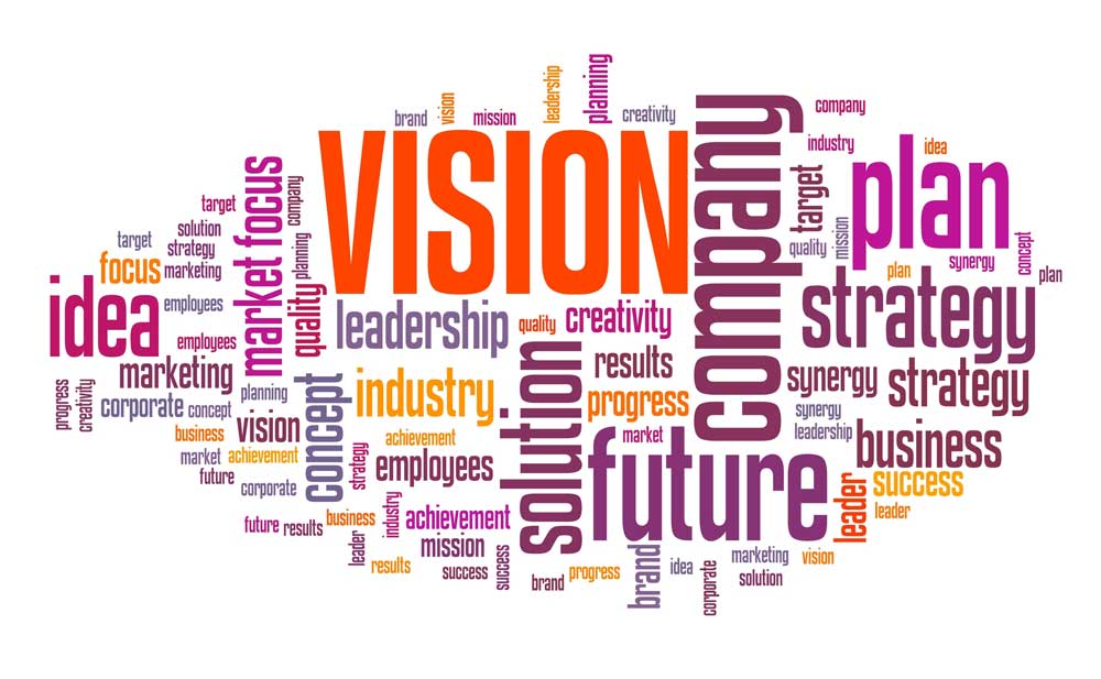 Vision word graphic